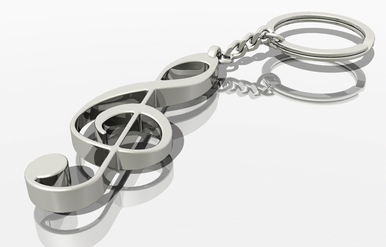 A2001975-音乐符号 钥匙扣