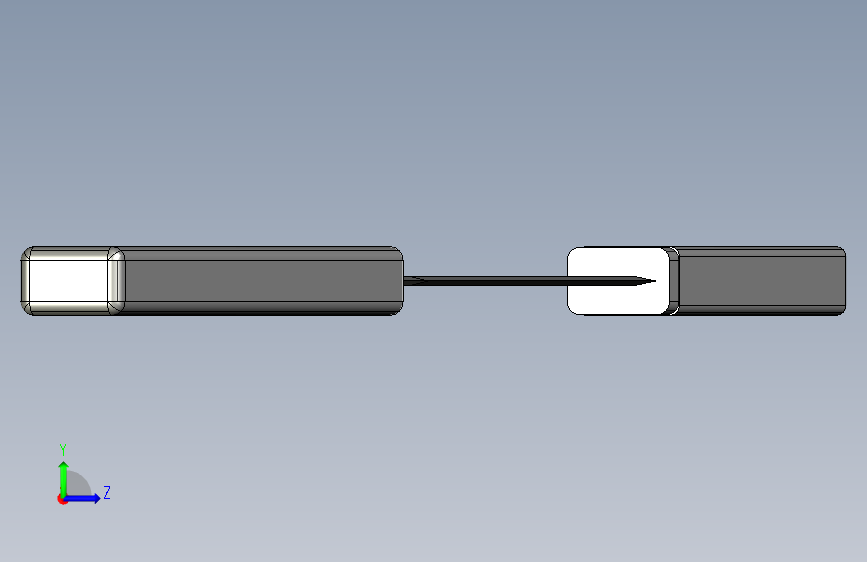 简短开瓶器_开瓶器Katana风格 左侧视图