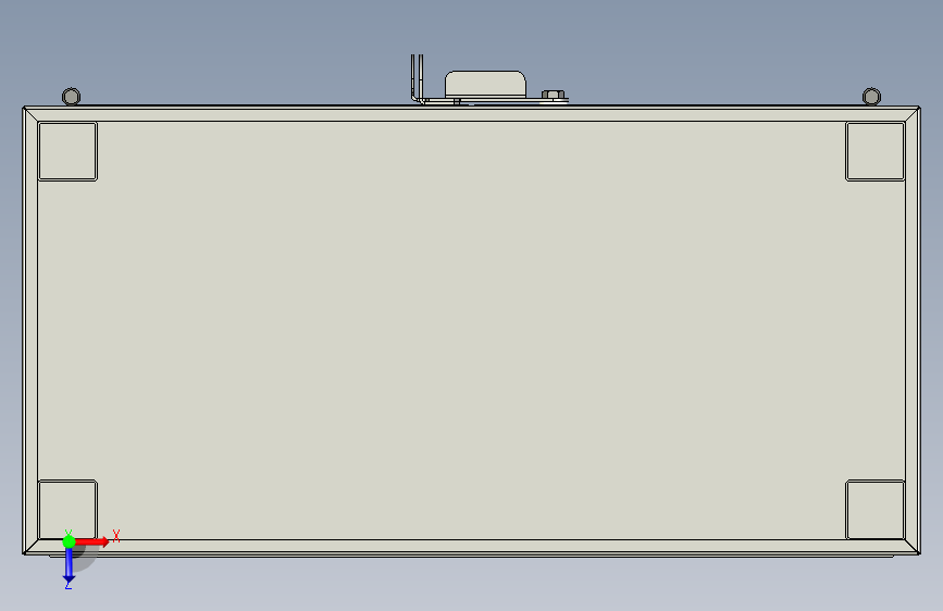 A3001910-工具柜 (工具柜) 俯视图