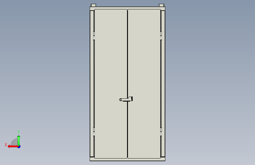 A3001910-工具柜 (工具柜) 背面视图
