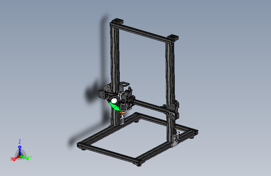 双轴3D打印机三维图1591268