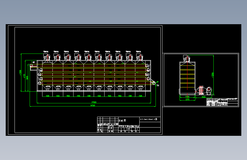 DW-2m×20m×5层 带式干燥机