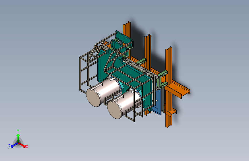 带楼梯的长凳，可以到达过滤器