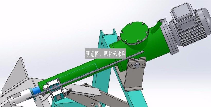 升降式犁式卸料器三维SW模型
