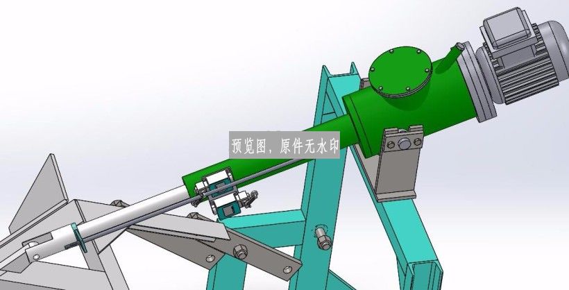 升降式犁式卸料器三维SW模型
