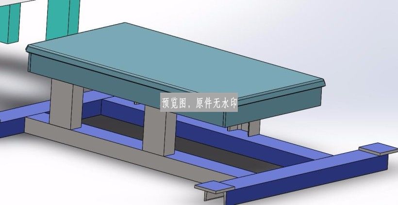 升降式犁式卸料器三维SW模型