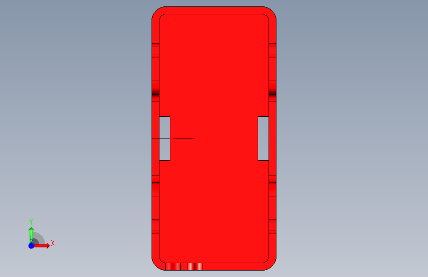 A0001493-卡丁车 锂电池箱 正面视图