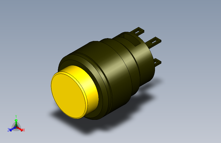 A2002378-16毫米按压式瞬间黄按钮