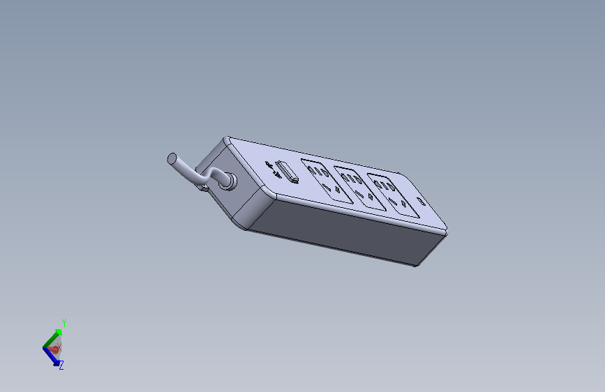 公牛白色三位五孔插排（有开关带1米线及三插头）