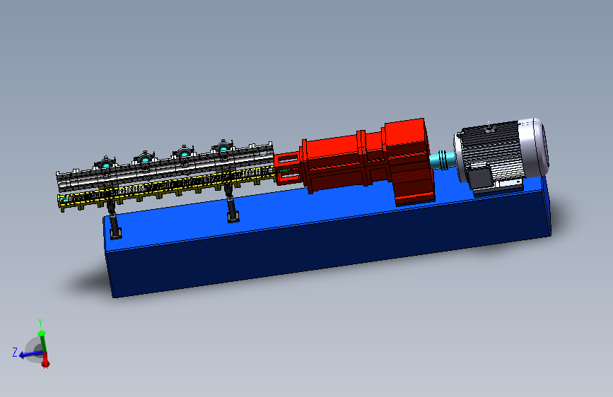 剖分式35双螺杆挤出机模型--684797-500