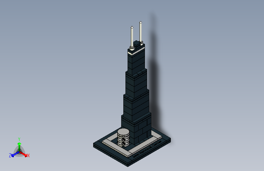 B2001958-乐高建筑套装 21001 约翰·汉考克中心