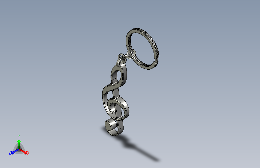 B2001975-音乐符号 钥匙扣