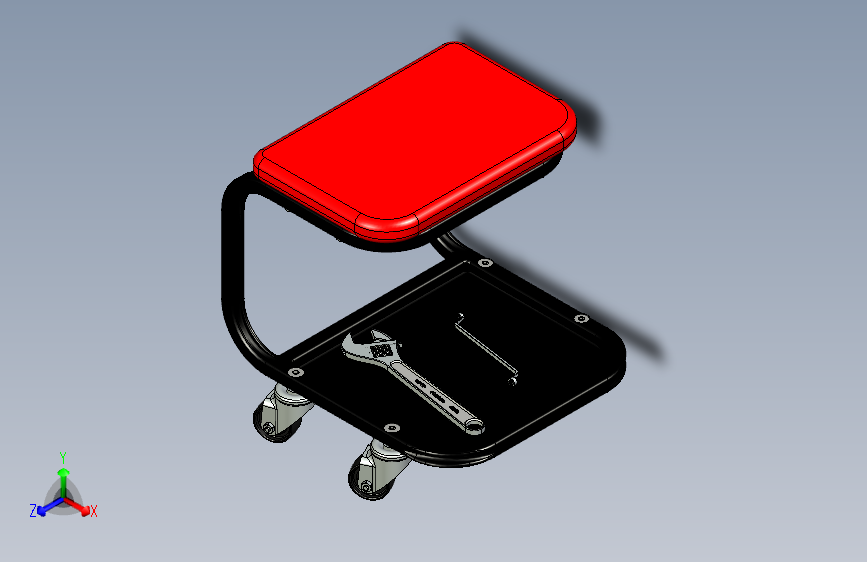 B2002028-机械滚轮座椅