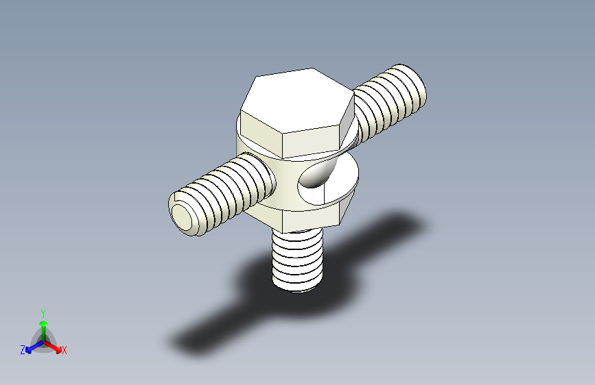 B2002043-3D打印螺栓紧固件铰链关节