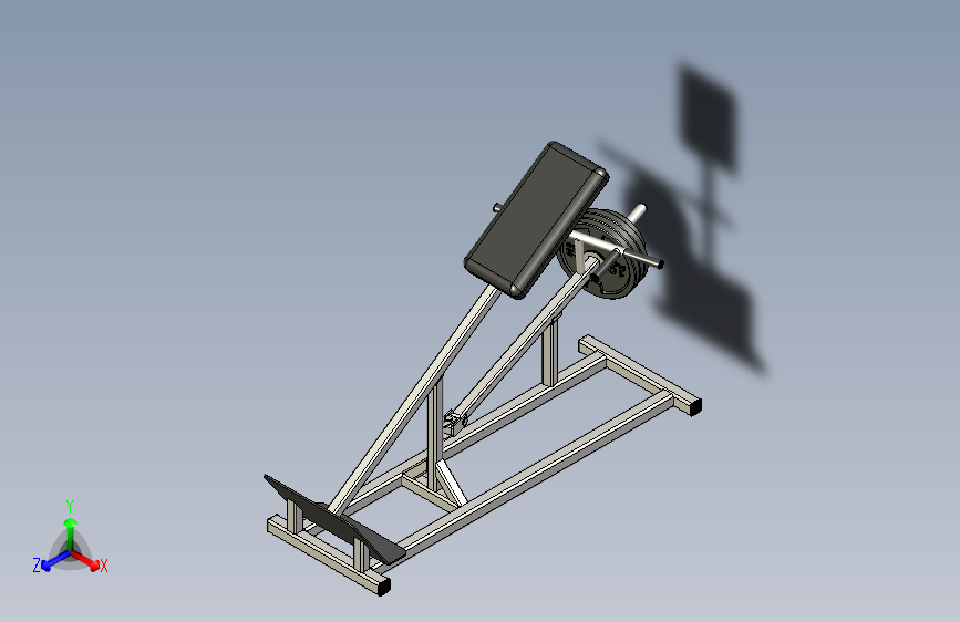 B2002049-倾斜杠杆行 - (倾斜杠杆)健身器材