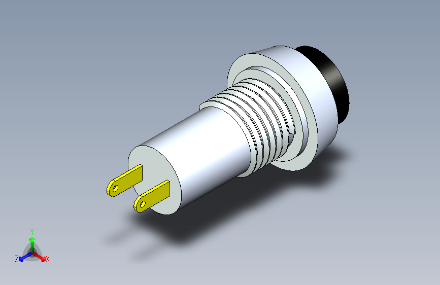 B2002053-DC185-IC185-12mm 按钮-黑色