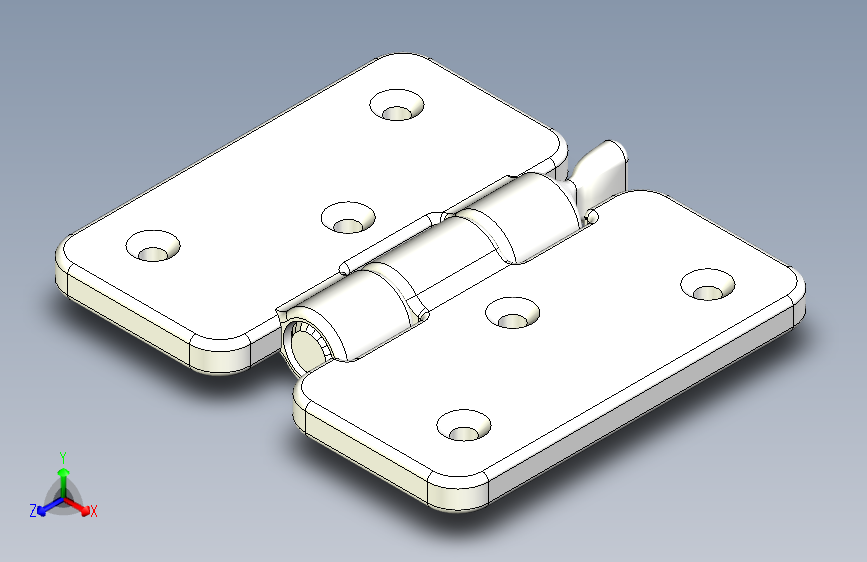 B2002103-3D打印旋转停止铰链