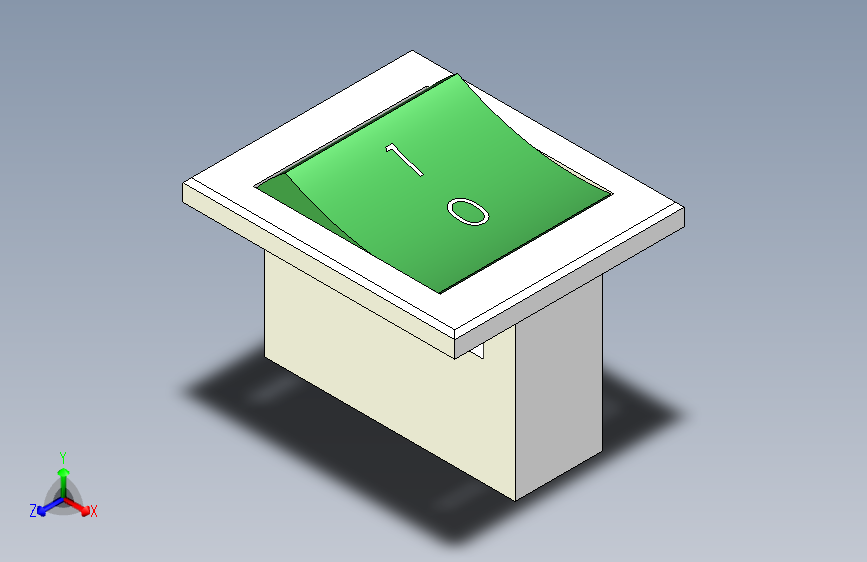 B2002104-绿色开关按钮