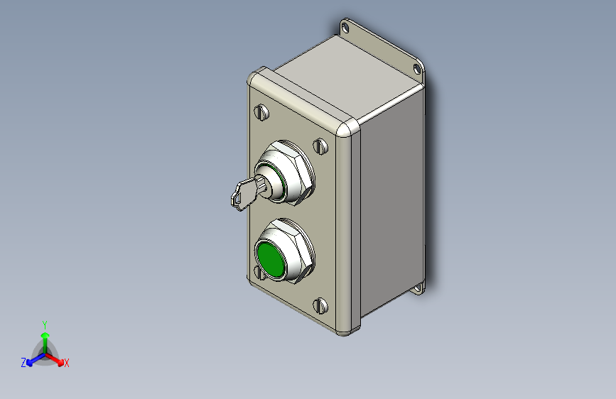 B2002174-钥匙开关 PB 机壳