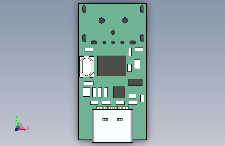 B2002200-USB-C PD板 ZY12PDN 正面视图