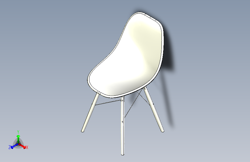 B2002227-木和碳椅子