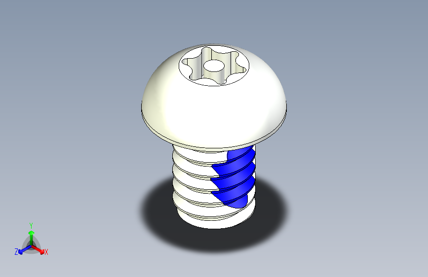 B2002236-M2 x 3 按头螺钉，带防松贴片 T6