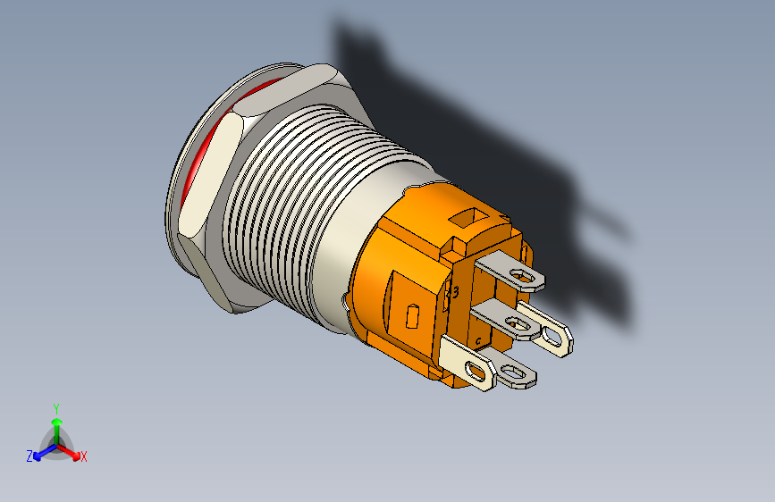 B2002265-16mm 防破坏开关 24w 绿色