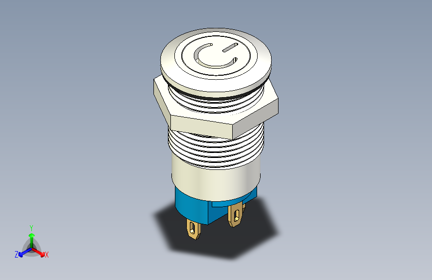 B2002271-12mm金属推钮开关带LED灯
