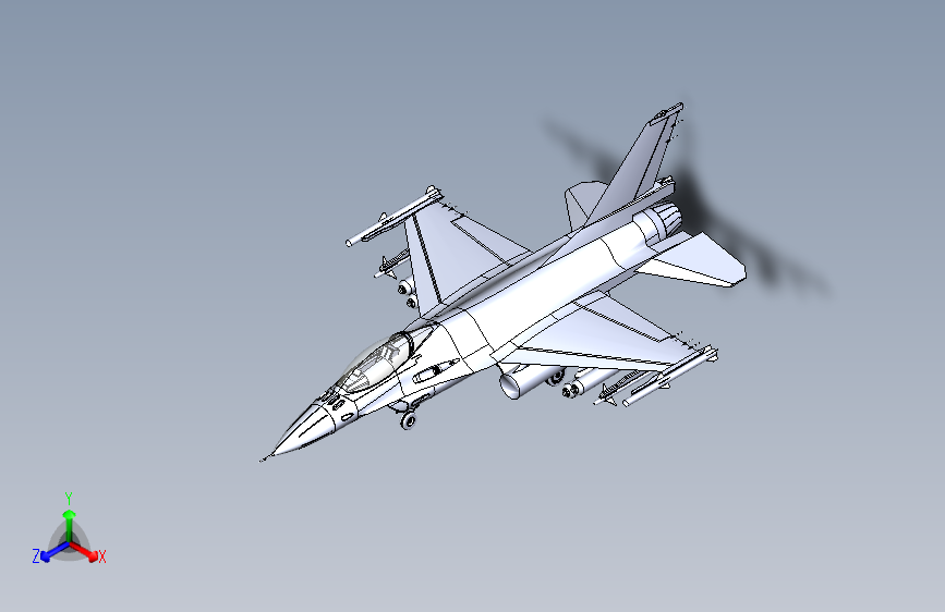 B2002283-F16战斗机