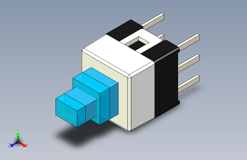 B2002299-锁存型双刀双掷推杆开关，7x7mm