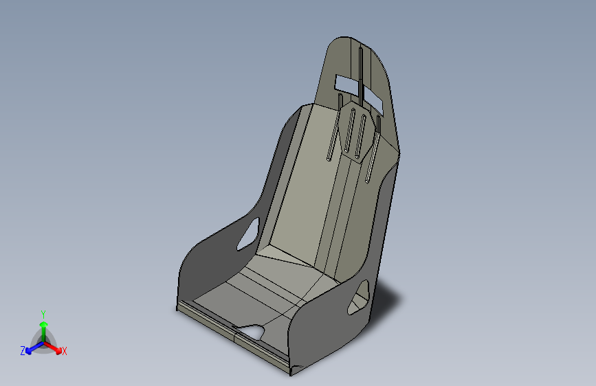 B2002312-铝制赛车座椅 17 英寸宽度