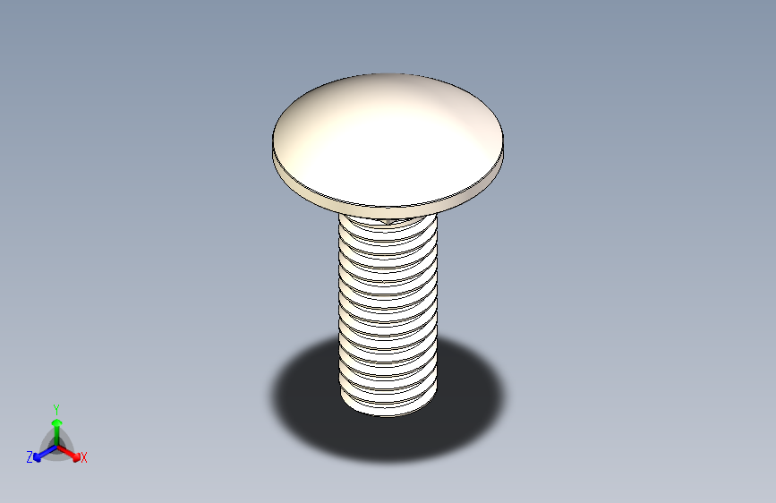 B2002342-扁头螺栓 M6 X 16MM