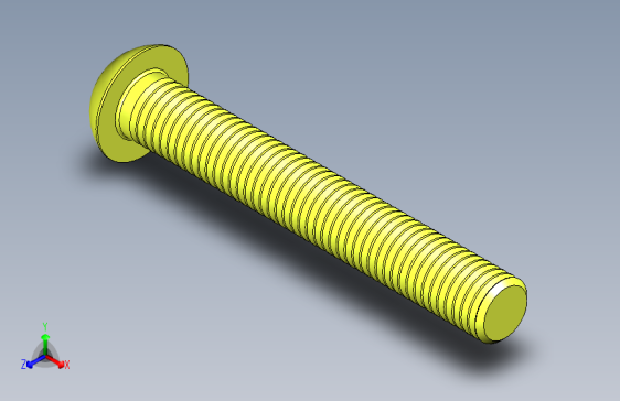 B2002345-M10 70mm 圆头全螺纹螺丝