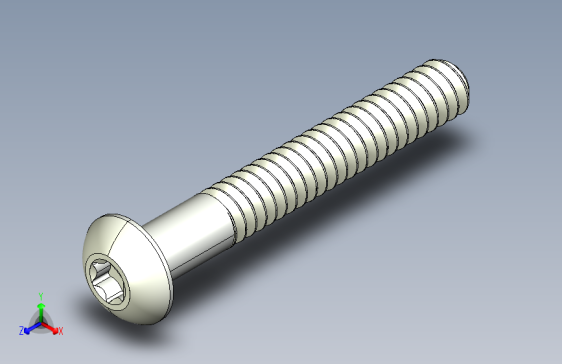 B2002348-Torx 驱动按钮头内六角沉头螺钉