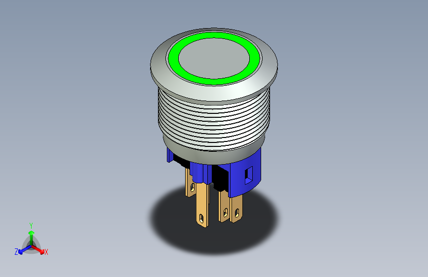 B2002371-22mm 25mm DC 12V 按钮