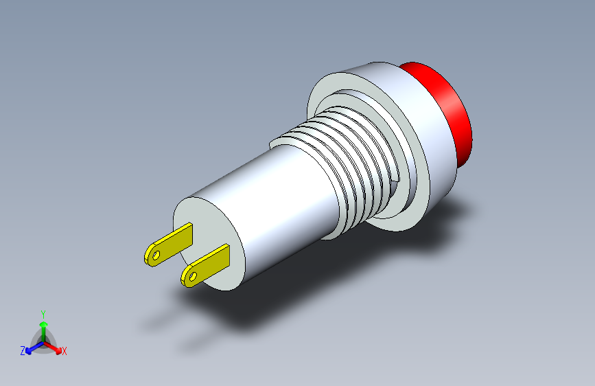 B2002382-DC185-IC185-12mm 按钮-红色