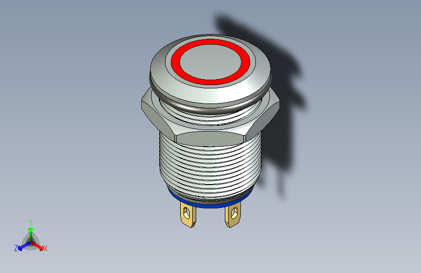 B2002385-亮红色按钮