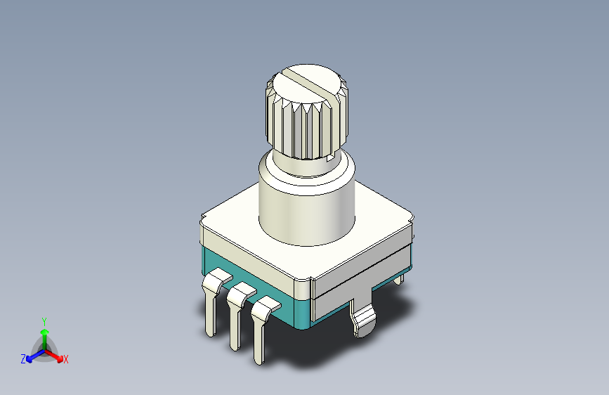 B2002453-带按钮的旋转编码器