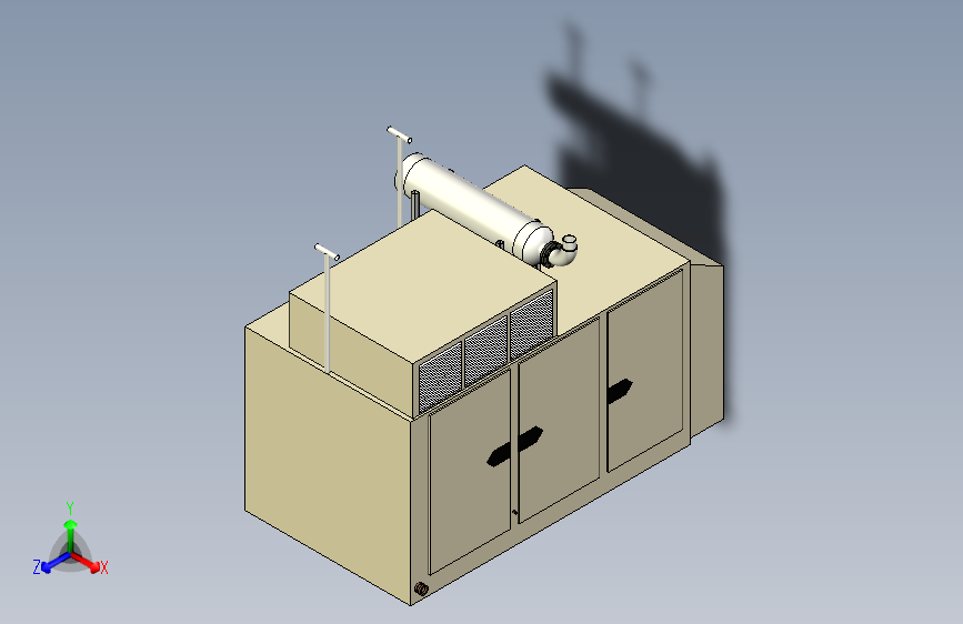 B3001809-小型带驾驶室的燃气压缩机装置