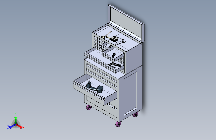 B3001869-可推滚工具箱