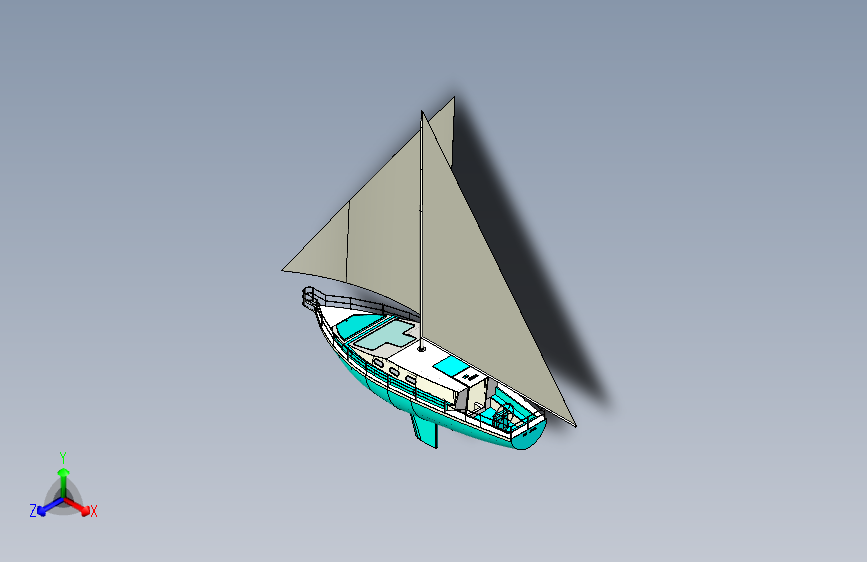 B3001929-帆船，42英尺