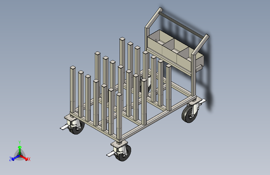 B3002002-玻璃运输的手推车