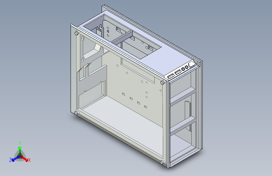 B3002007-PC 机柜 3D 模型