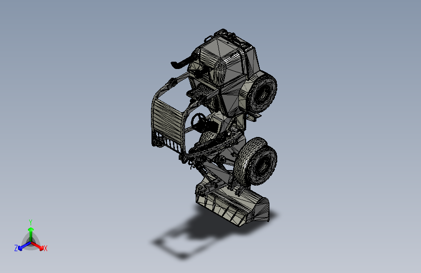 B3002116-RE50 小型轮式装载机 3D模型