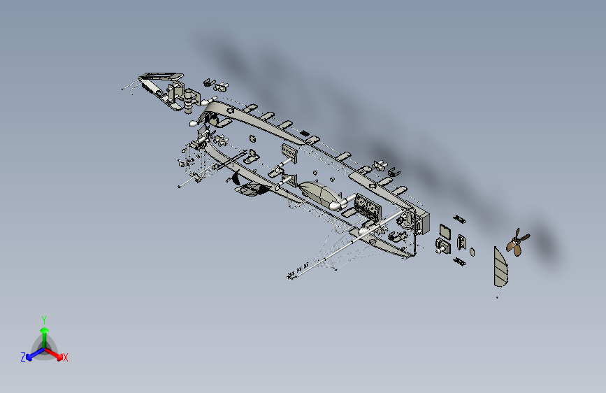 B3002128-线型蒸汽拖船货轮