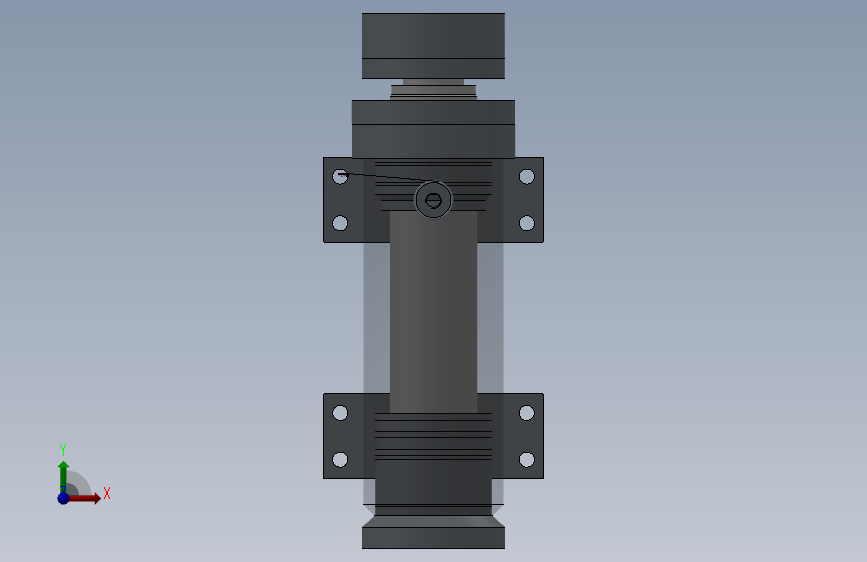 焊接式液压缸（带前杆端安装法兰）200x150x348 mm