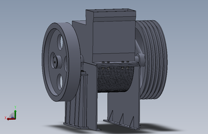 垃圾破碎机的设计含三维SW模型3D建模+CAD图纸+说明书机