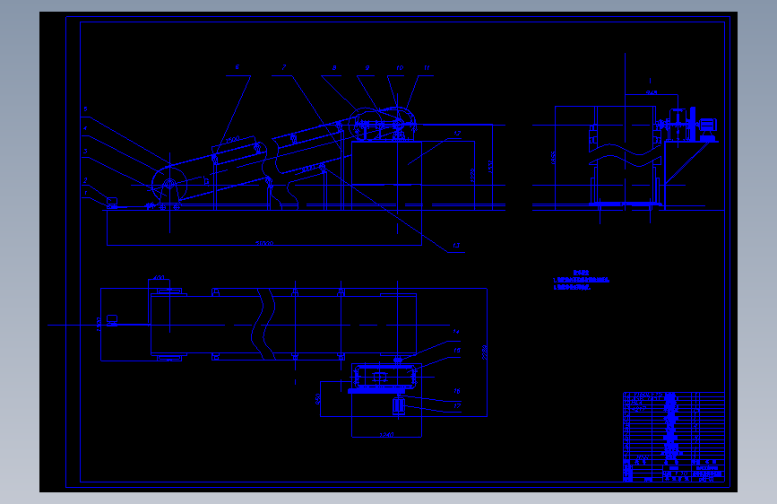 电动式钢管接箍打标设备毕业设计图纸（总装图）