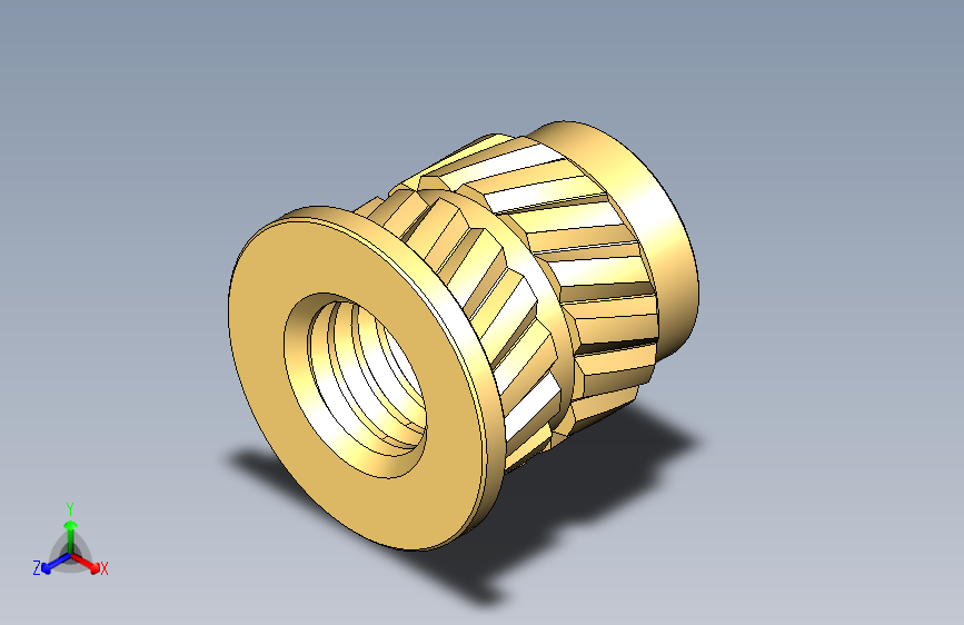 A0001538-铜螺纹螺母嵌件 M3 × 5.4 × 4.6 × 5.5 (压装嵌件)