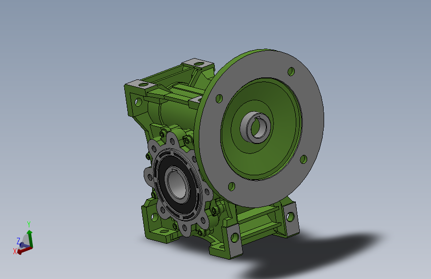 XMRV040-090型蜗轮蜗杆减速机[XMRV075╱30╱FA1╱90B5╱B3╱YS-1.1-4P]_XMRV
